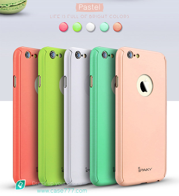 เคสประกบหน้าหลัง สีพาสเทล pastel สำหรับ iPhone 6s